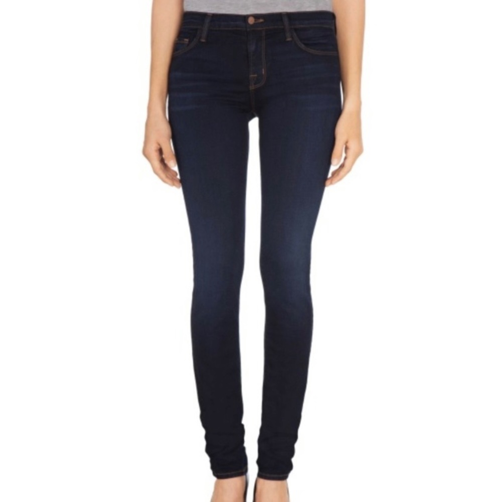 J Brand atlantis 8112 dark mid rail skinny jeans